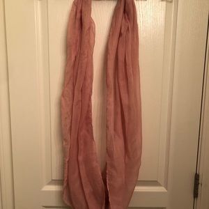 Pink infinity scarf